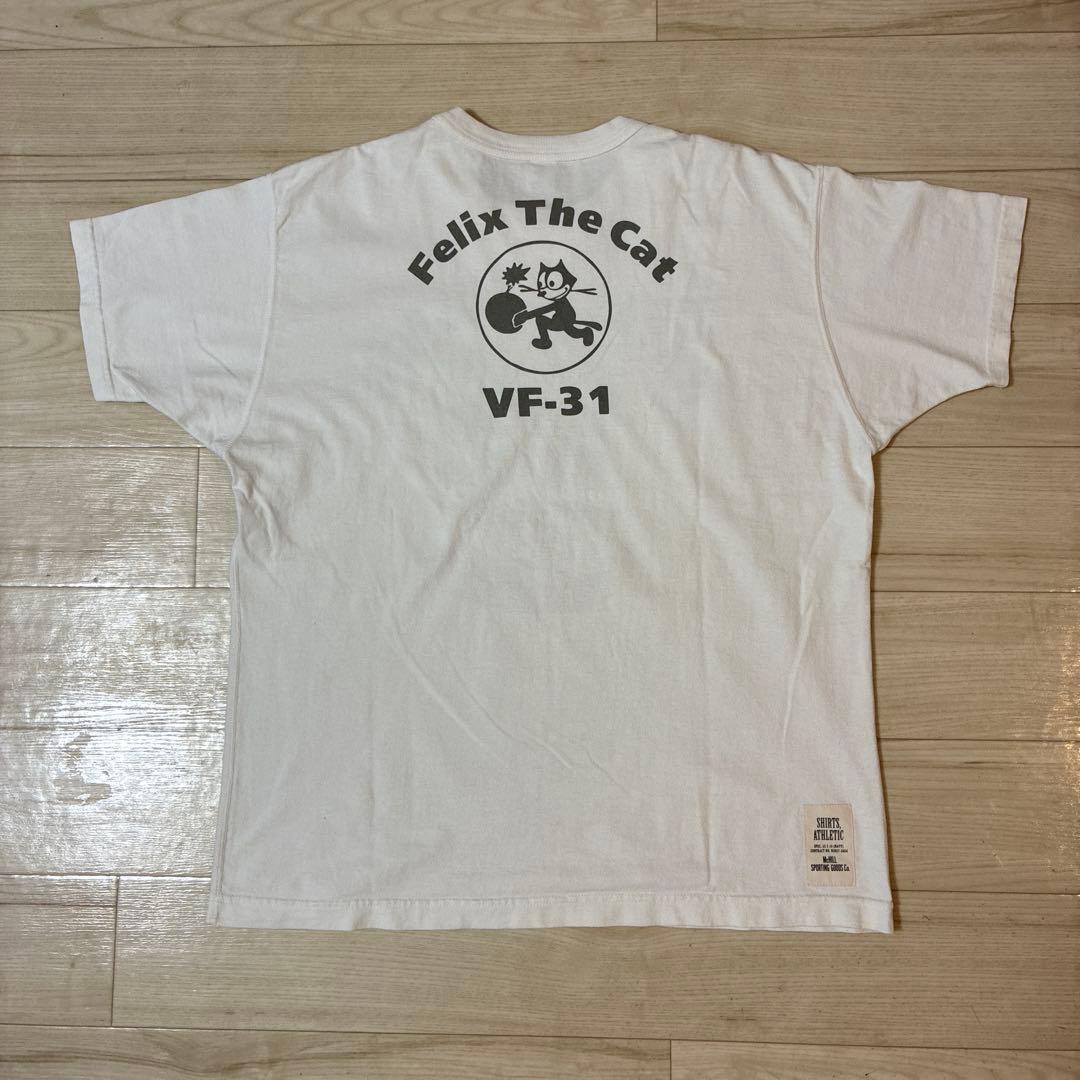 トイズマッコイ　バックプリントTシャツ　フェリックス ザキャット