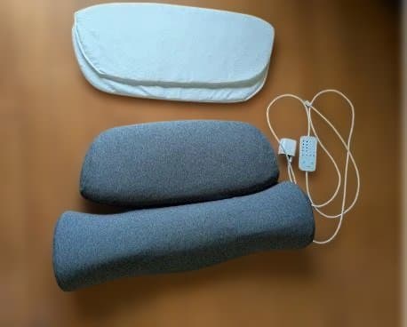 CALQS（カルクス)首と肩がホッとする枕PLUS マッサージ機能付ダークグレー