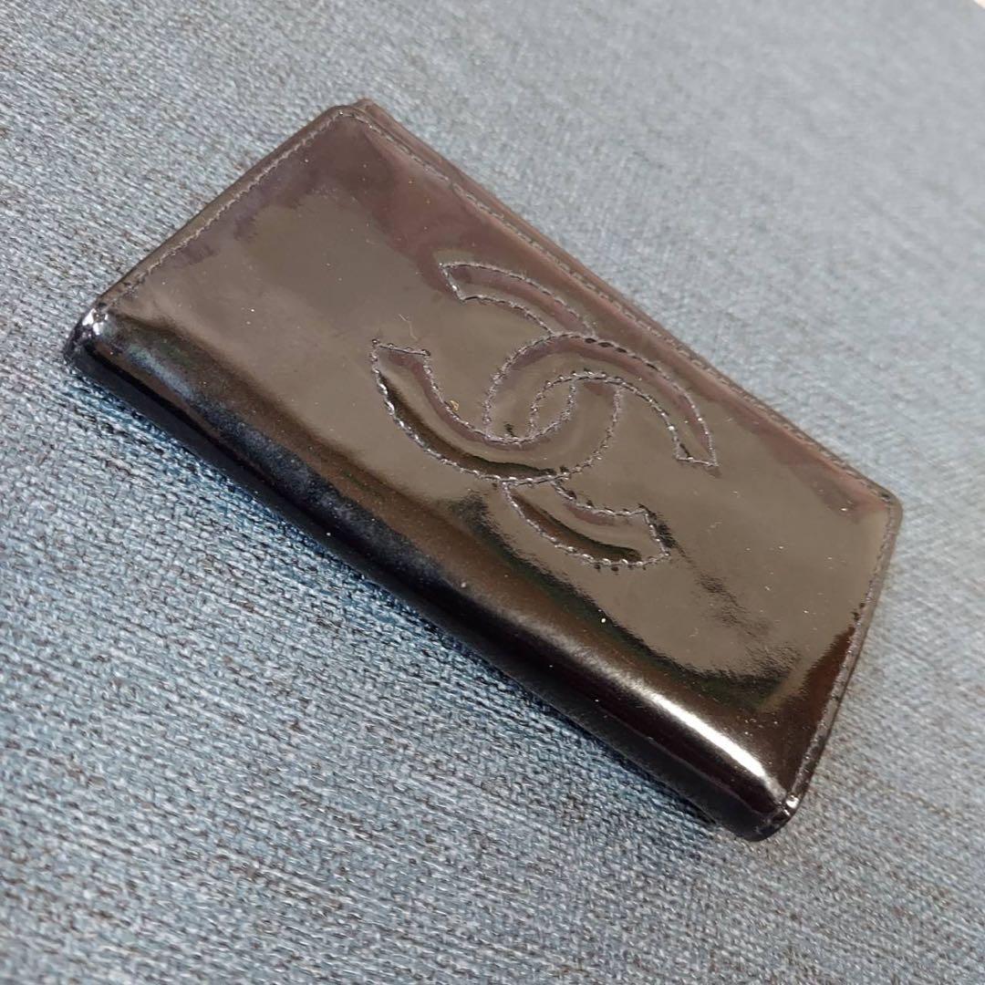 シャネル ココマーク エナメル　キーケース　ブラック 人気 レディース