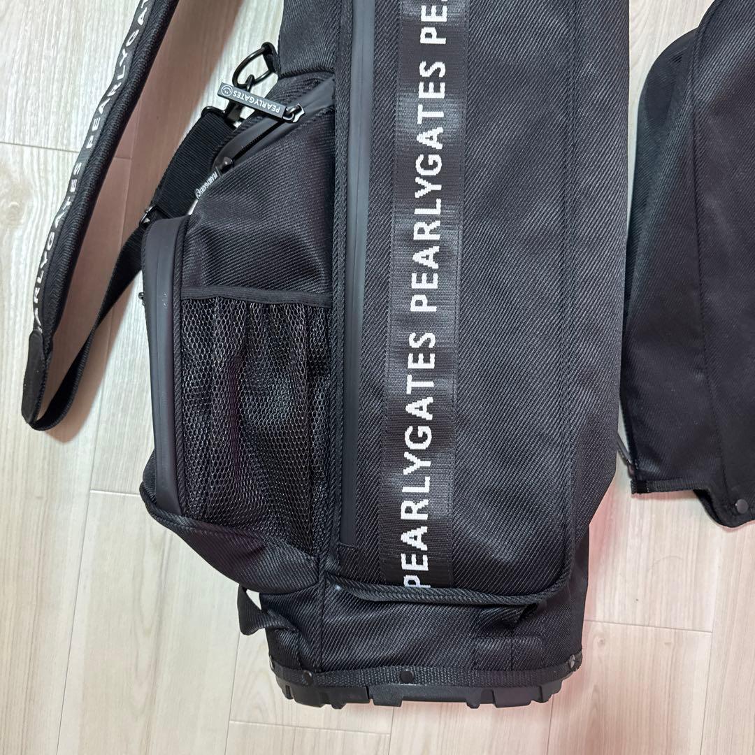 【2024購入】パーリーゲイツ　キャディバッグ　ブラック　黒　軽量　スタンド式