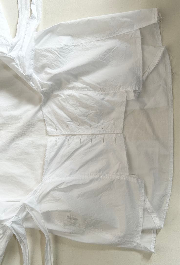 リボンテープ欠品 midorikawa ミドリカワ コットン ホワイトシャツ