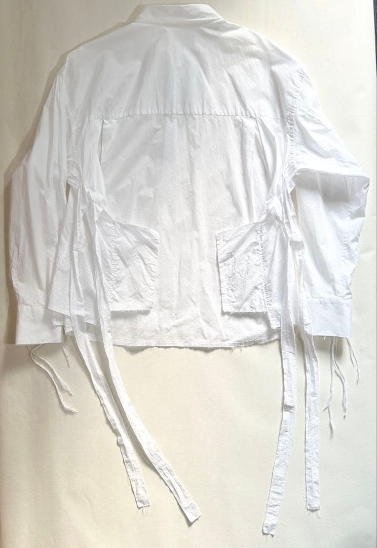 リボンテープ欠品 midorikawa ミドリカワ コットン ホワイトシャツ