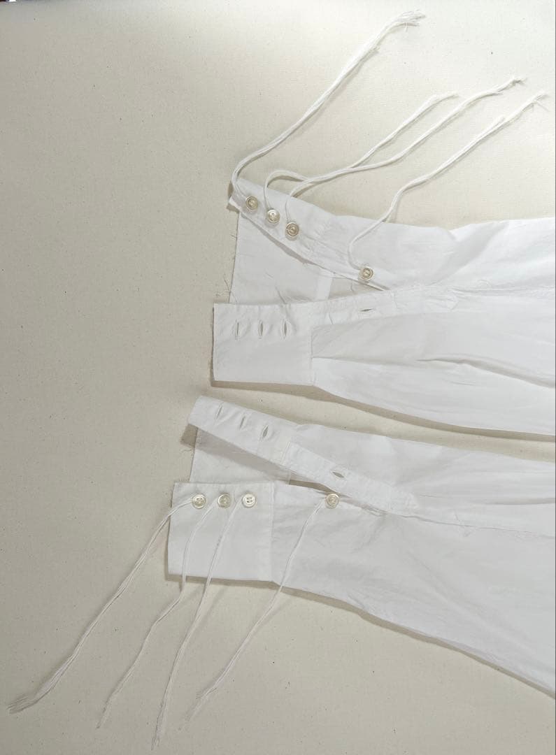 リボンテープ欠品 midorikawa ミドリカワ コットン ホワイトシャツ