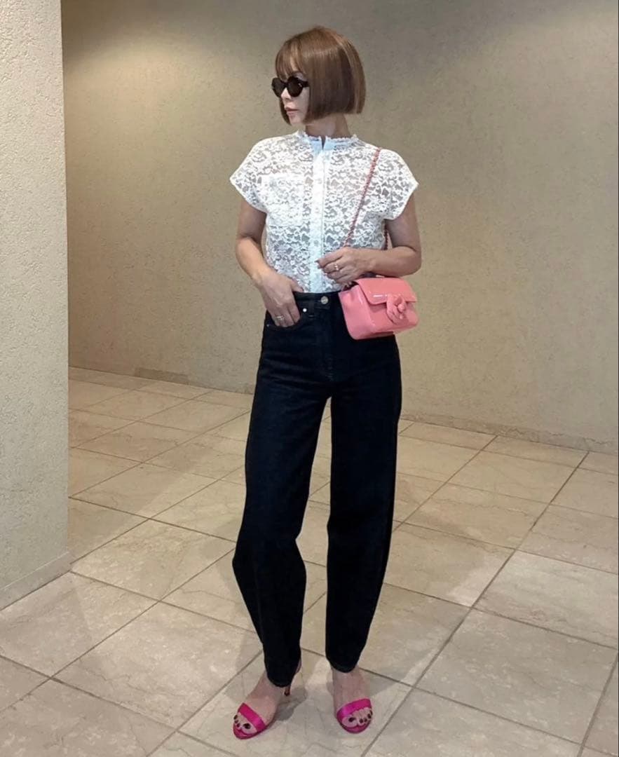 Cygne レースブラウス Yve ホワイト