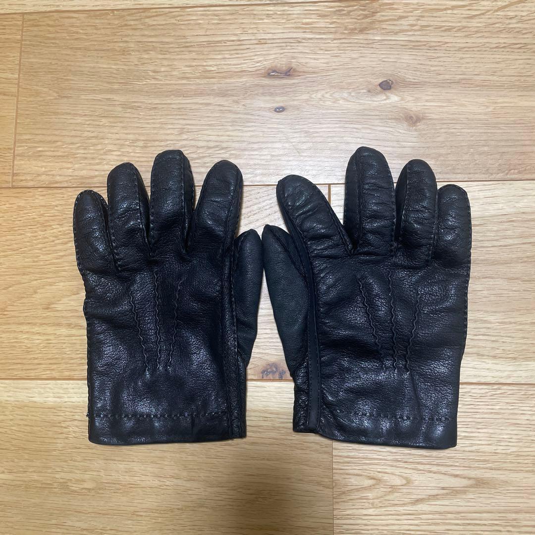 【美品】PRADA レザーグローブ
