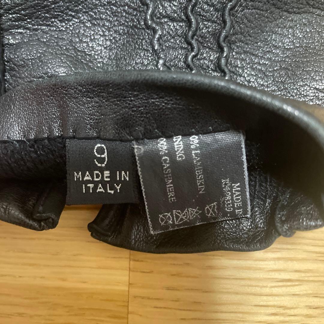 【美品】PRADA レザーグローブ