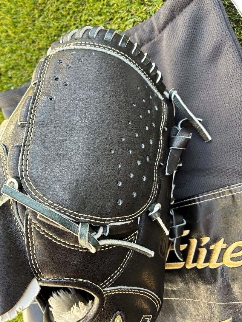 Global Elite ブラック 少年軟式グローブ　ミズノ 投手　右投げ