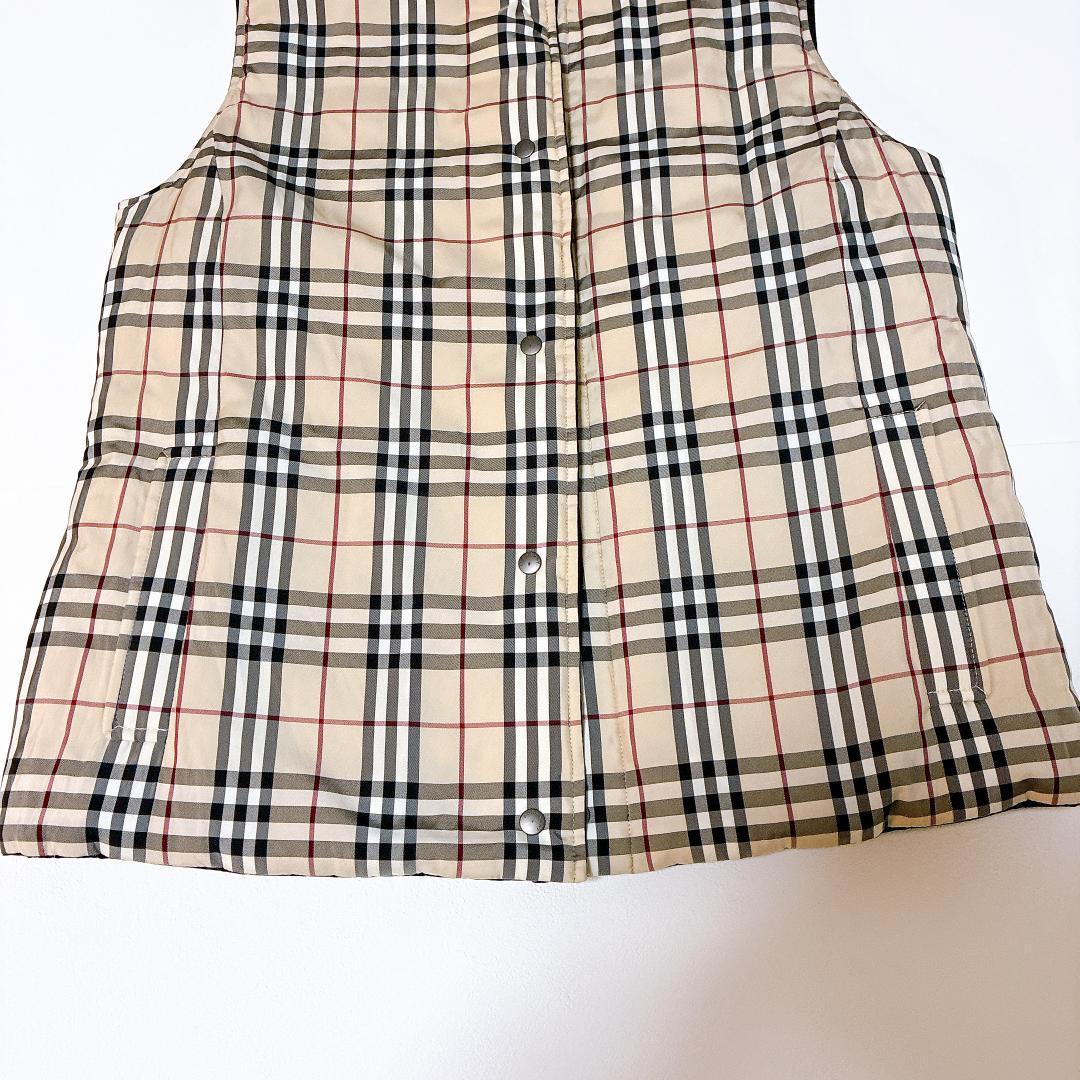 Burberry バーバリー ノバチェック リバーシブル ダウンベストM相当