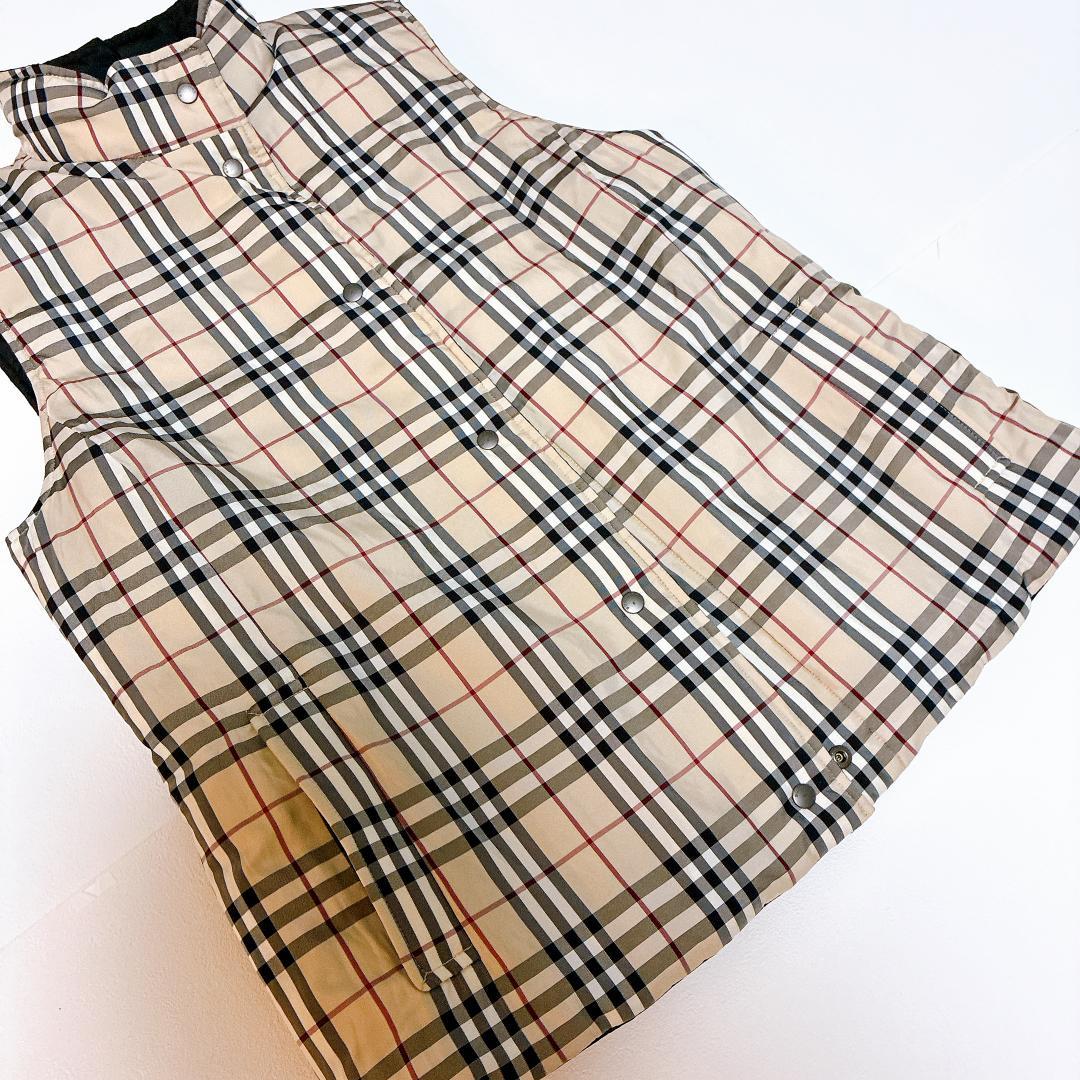 Burberry バーバリー ノバチェック リバーシブル ダウンベストM相当