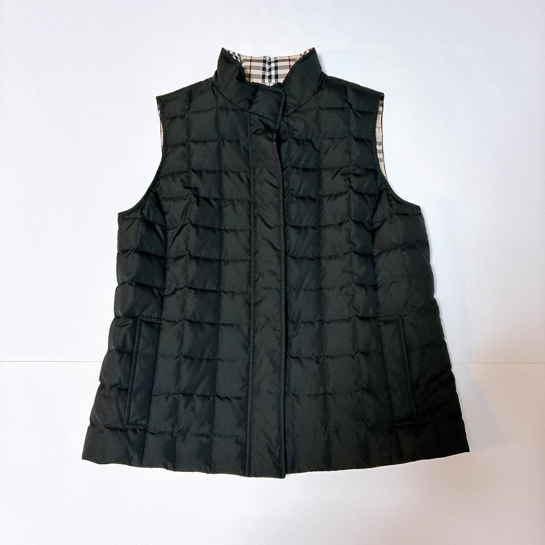 Burberry バーバリー ノバチェック リバーシブル ダウンベストM相当