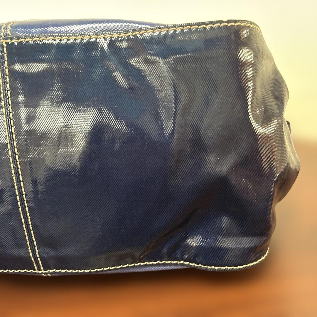 【美品】TOD'S トッズ 2way トートバッグ ショルダーバッグ ネイビー