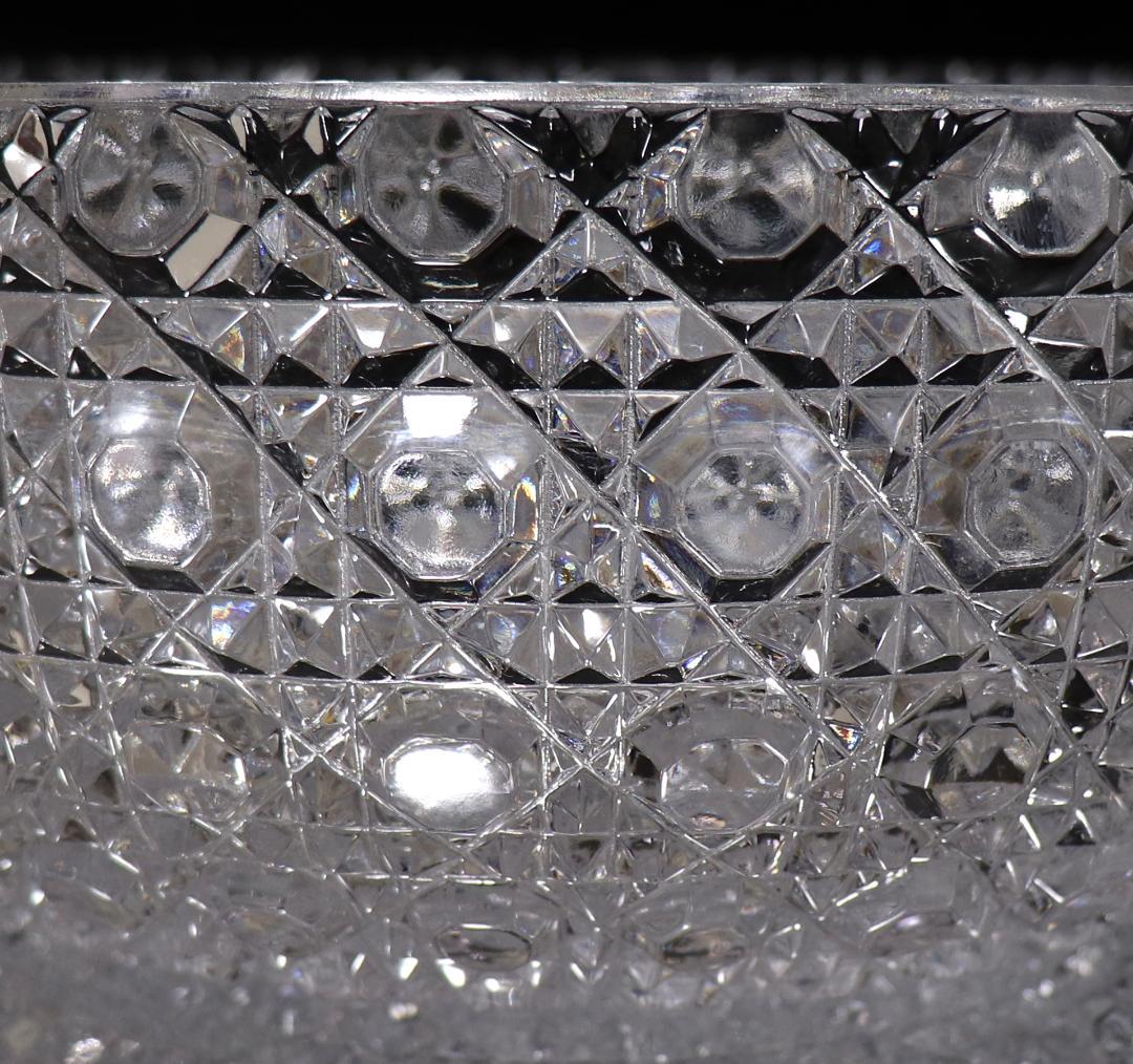 オールド・バカラ 特大2kg超え23.7cm 切子鉢 ディアマンピエーリーボウル