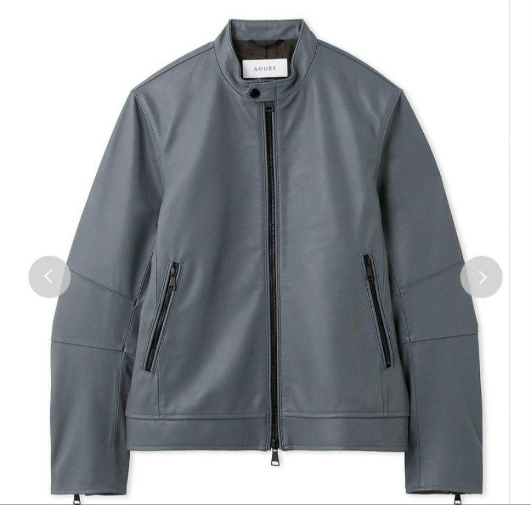 【TK】AOURE　アウール　イタリアンレザー　ライダースジャケット　M