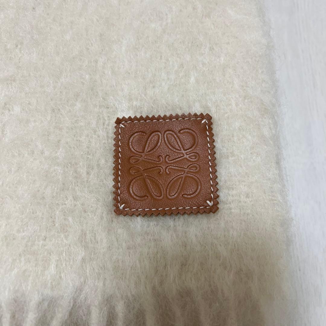 ロエベ　マフラー　ストール　モヘア　mohair