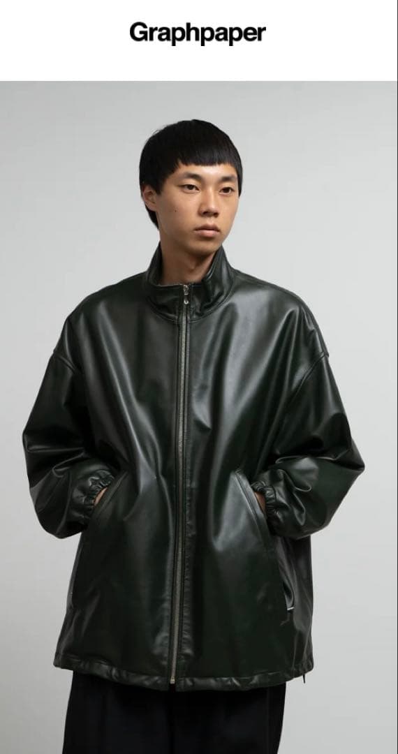 Graphpaper Sheep Leather Track Blouson 黒