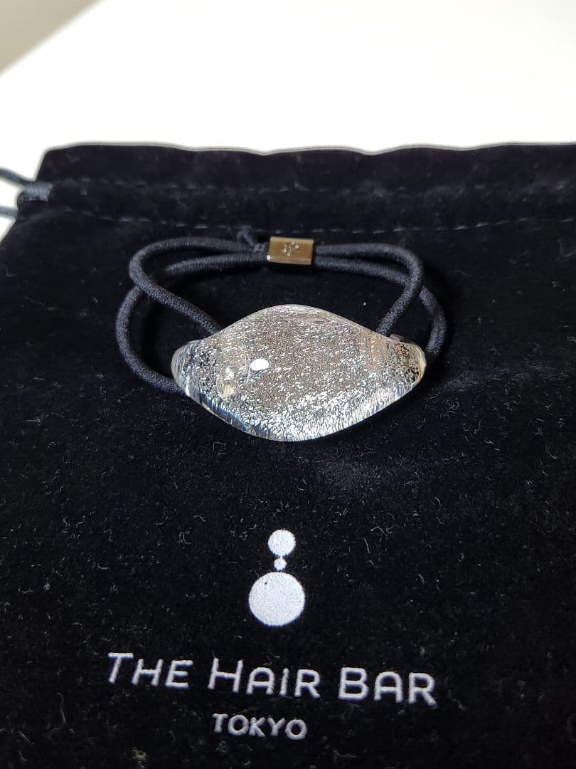 u*)様 コレットマルーフ グラスポニー クリアシルバー箔　美品