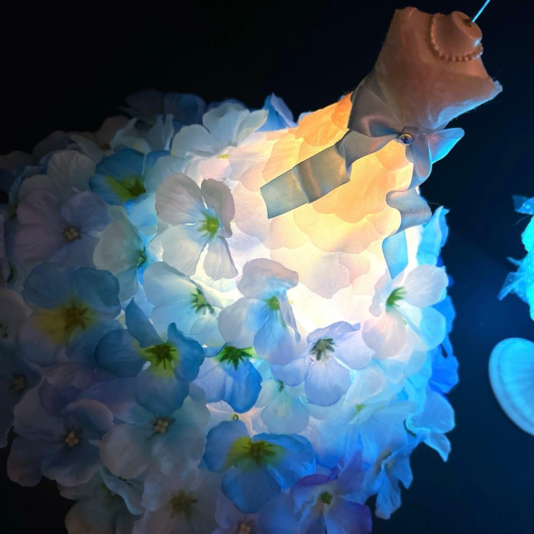 ウェディングドレス　ドレスのライト　紫陽花　ウェディング　結婚式　セット売り