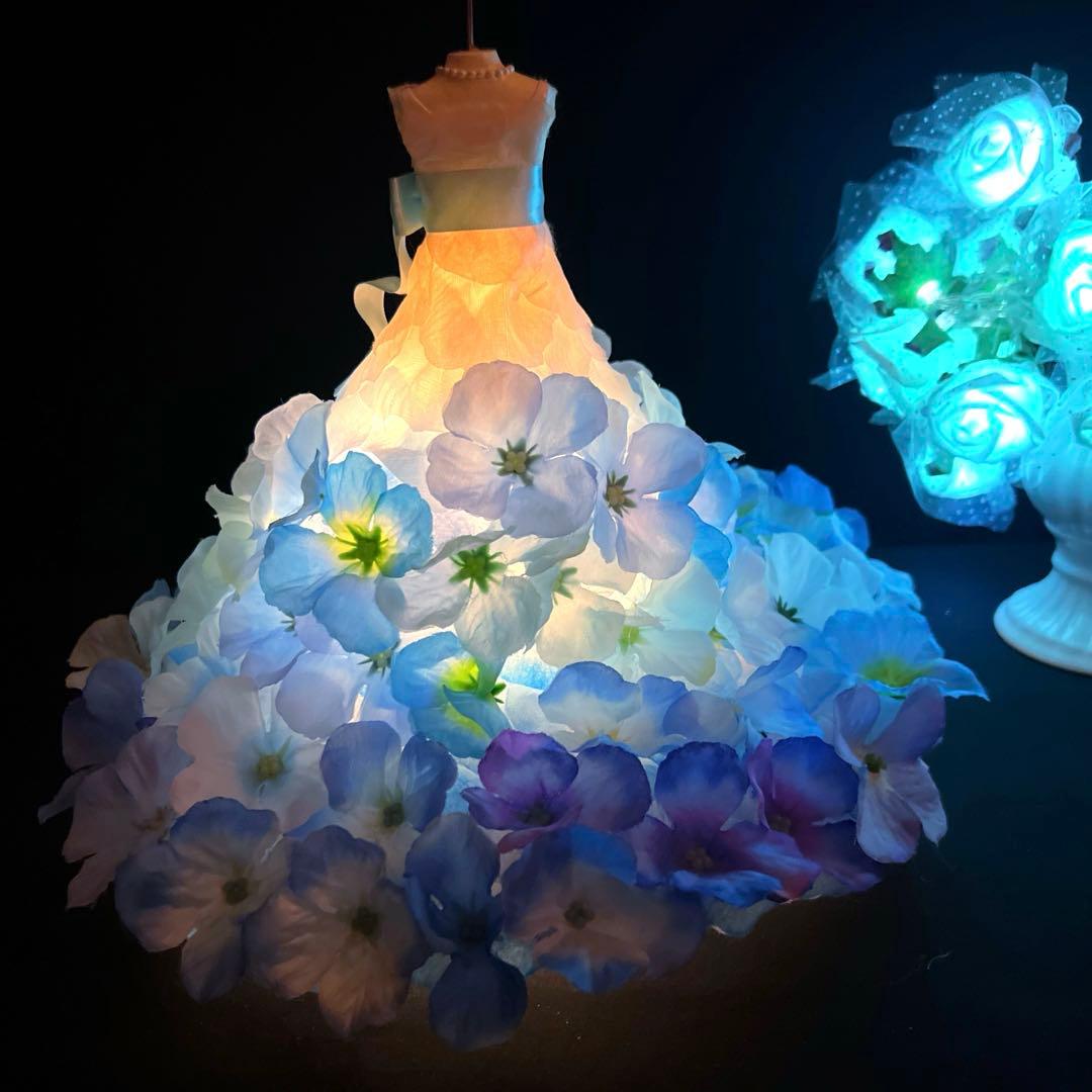 ウェディングドレス　ドレスのライト　紫陽花　ウェディング　結婚式　セット売り