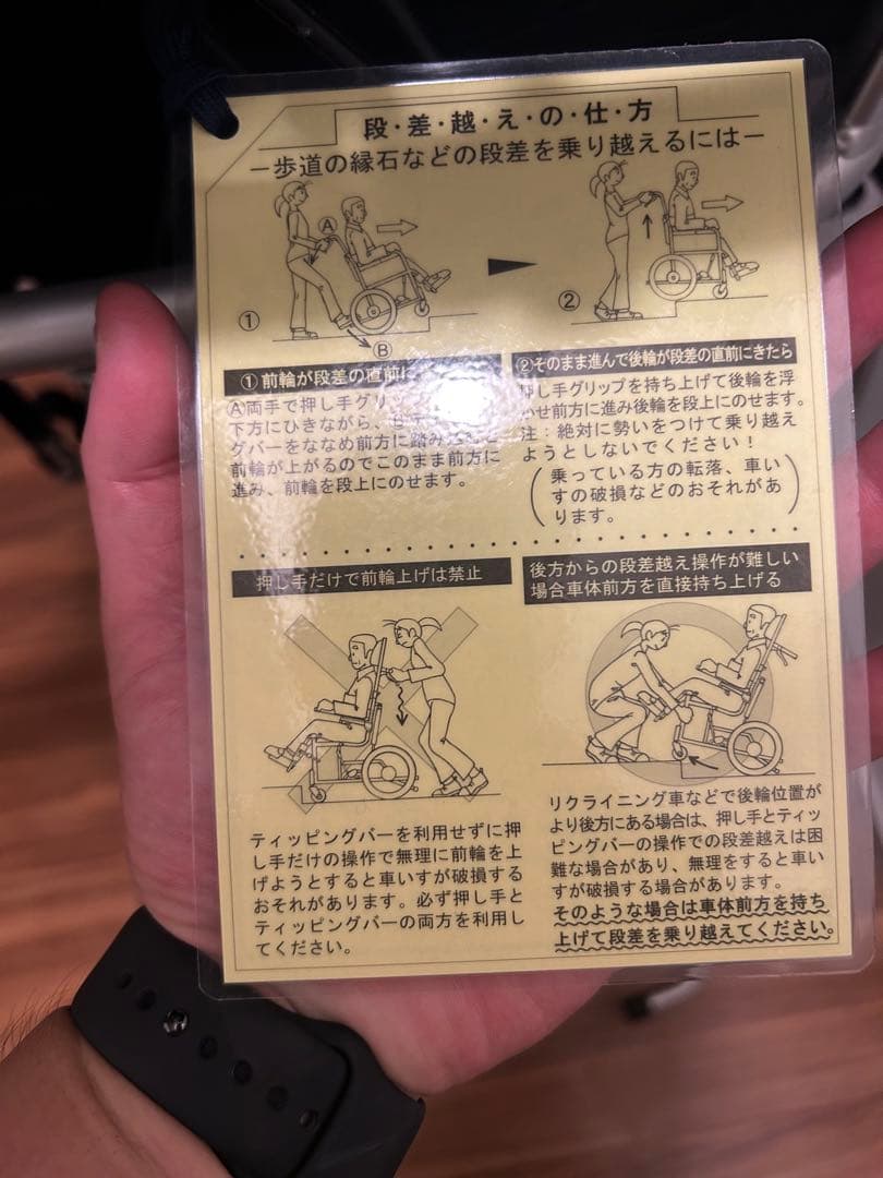 ハ*１様 ネイビー 介助用車椅子 折りたたみ