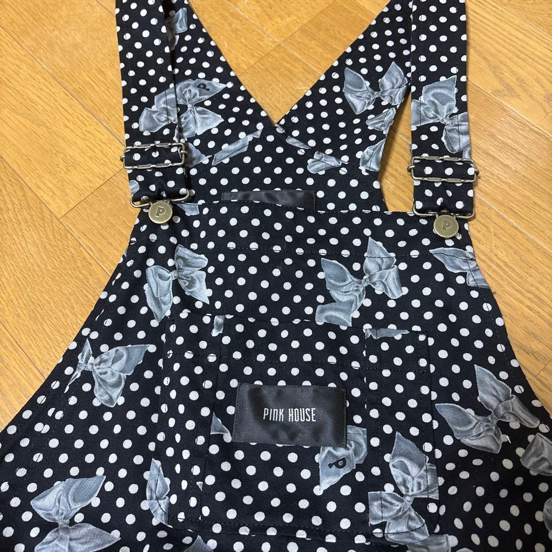 ピンクハウス♡水玉リボンジャンバースカート定価30,800円