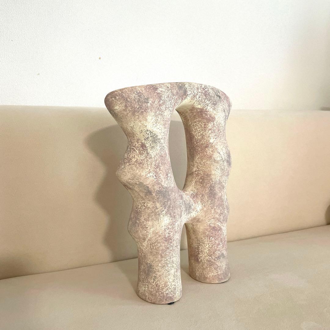 抽象デザイン 陶器花瓶