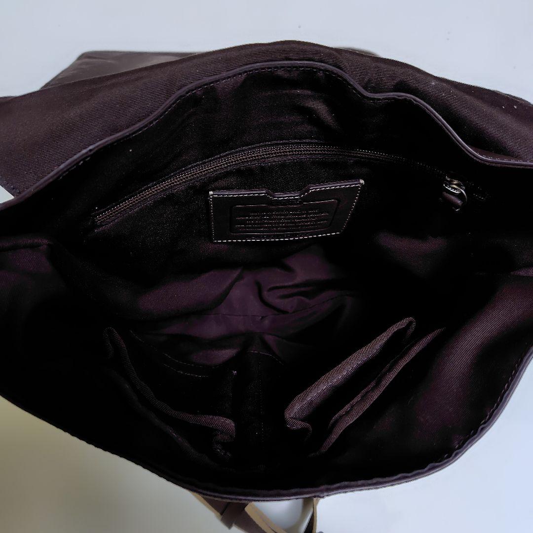 COACH　メッセンジャー　ショルダーバッグ F70555 ダークブラウン
