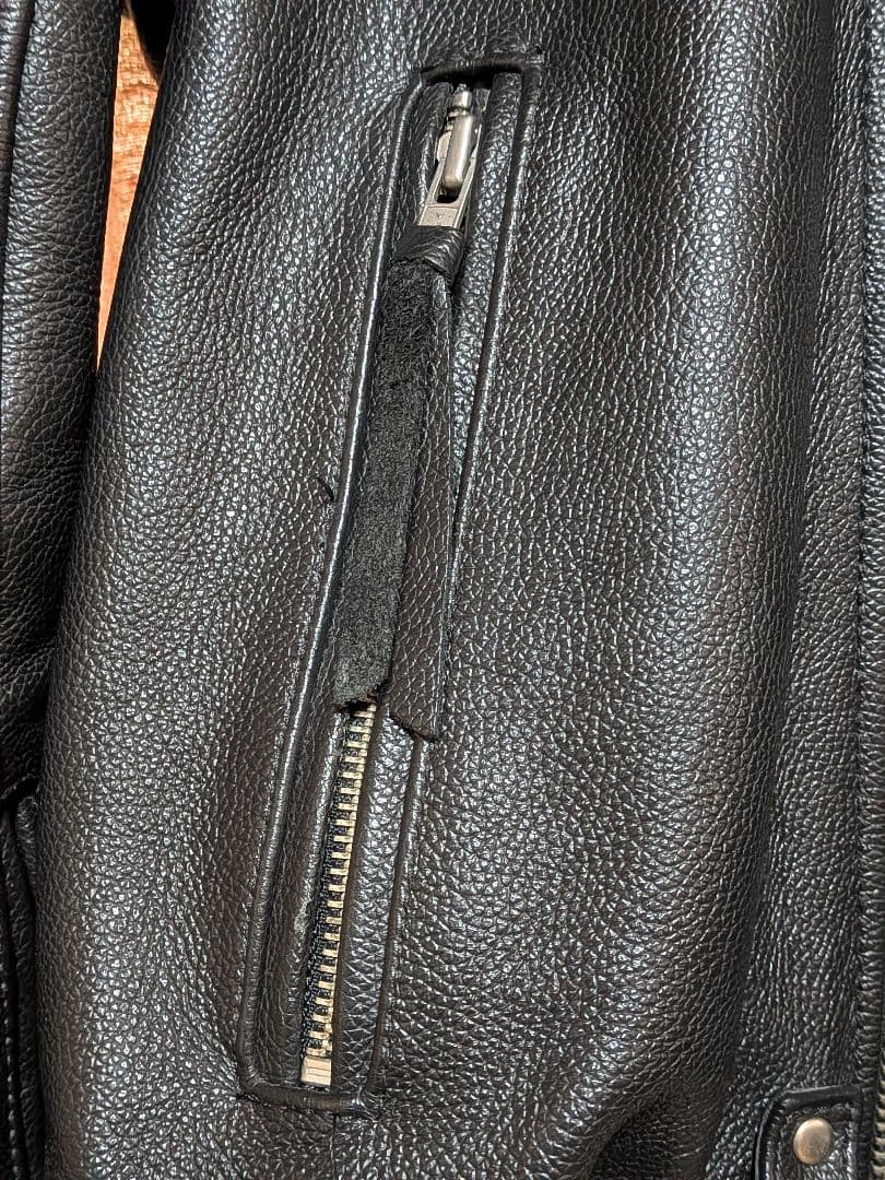 FREE BEE ブラック 牛革ジャケット L〜XL (表示LW)