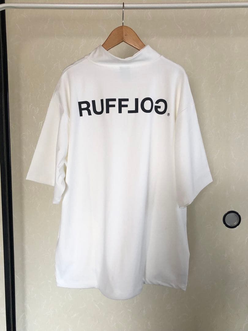 RUFFLOG HALF ZIP SHIRT ホワイト　サイズM