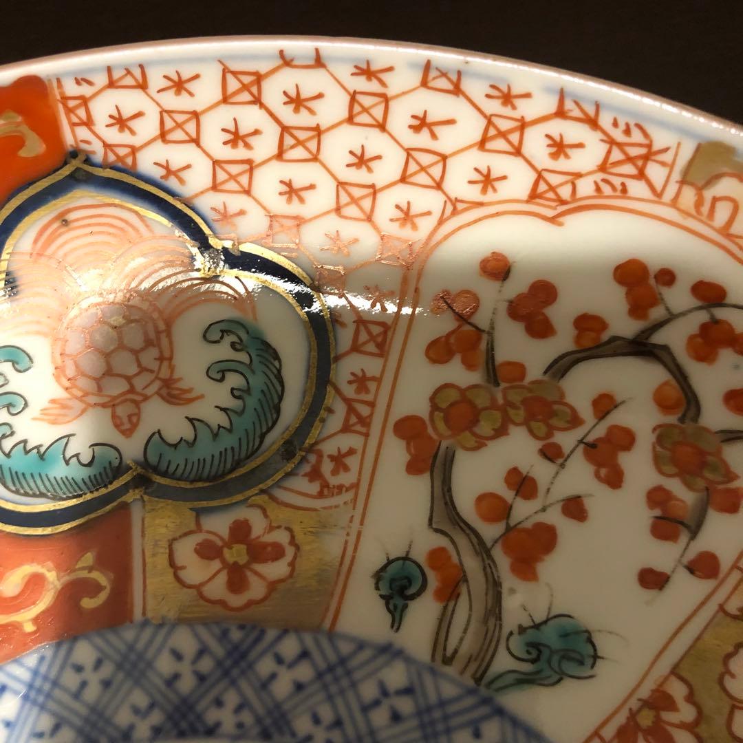 古伊万里　上手　色絵　七寸皿　2枚セット