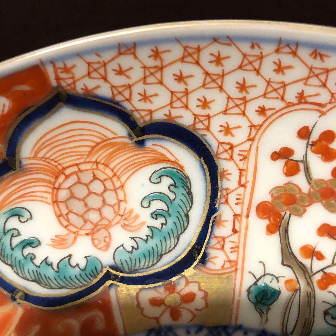 古伊万里　上手　色絵　七寸皿　2枚セット