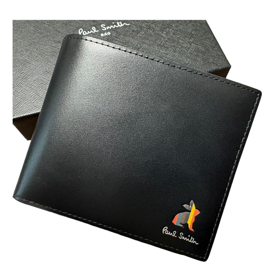 現行　未使用級　ポールスミス　マーケトリー ブライトストライプ ラビット 付属品