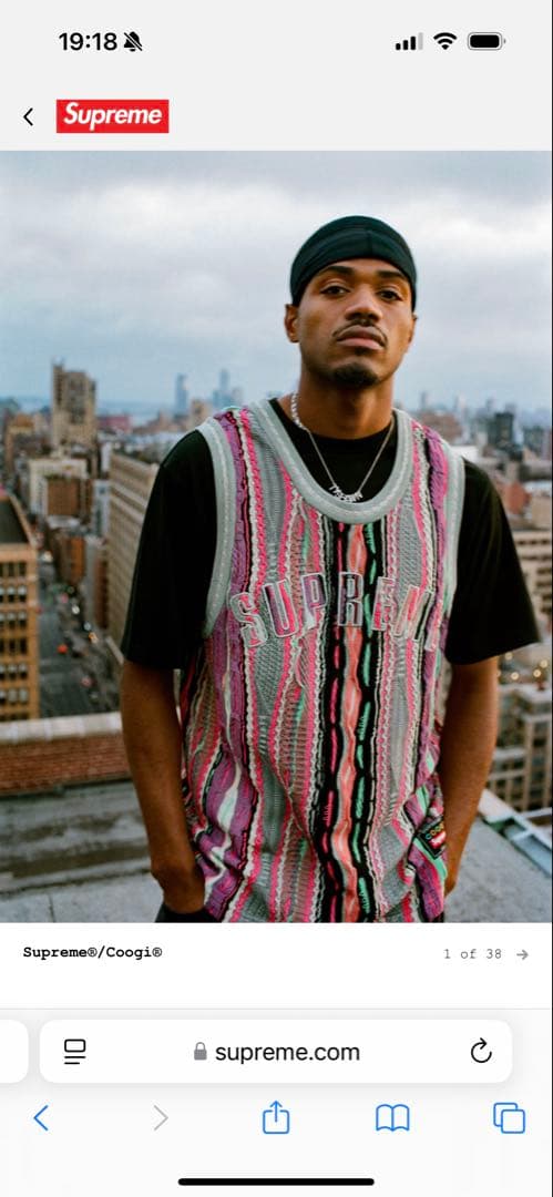 supreme coogi タンクトップ　シュプリーム　クロム　23