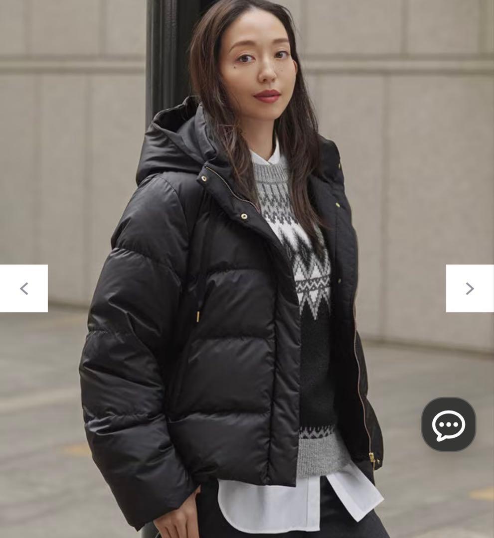 【滝沢眞規子さん着用/VERY掲載】シレータフタ コンパクト ダウンコート S