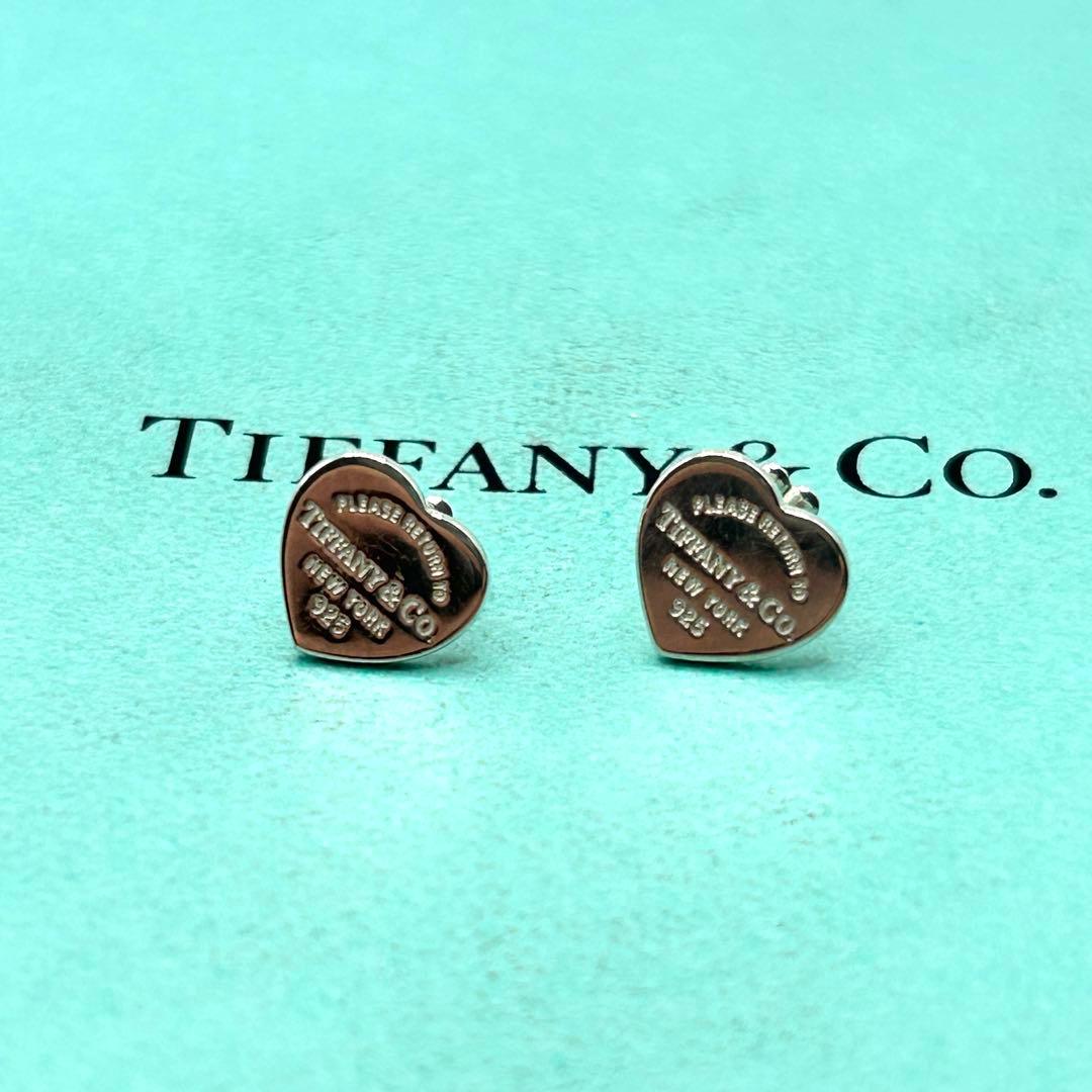 美品　ティファニー　リターントゥ　ハート　ピアス　シルバー　925
