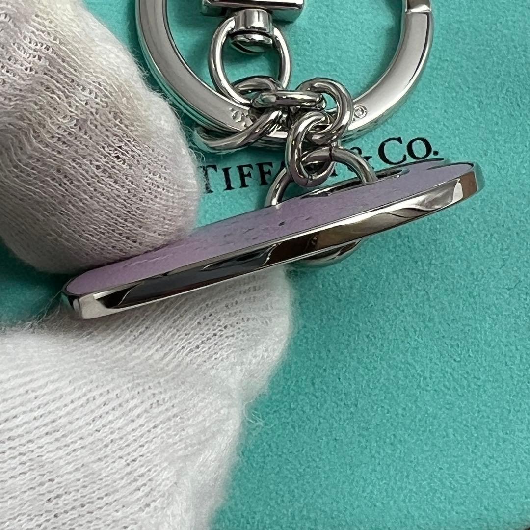 ✨極美品✨TIFFANY&Coティファニー レザーインレイド　ハート　キーリング