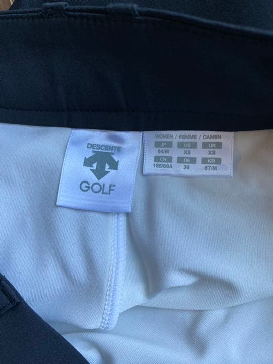 DESCENTEGOLF デサント プリーツスカート 黒 インナーパンツ