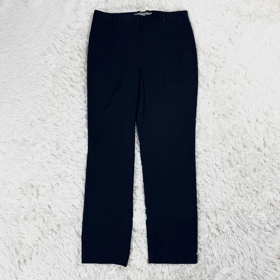 美品/近年タグ✨セオリーリュクス ノーカラージャケット パンツ スーツセット 紺