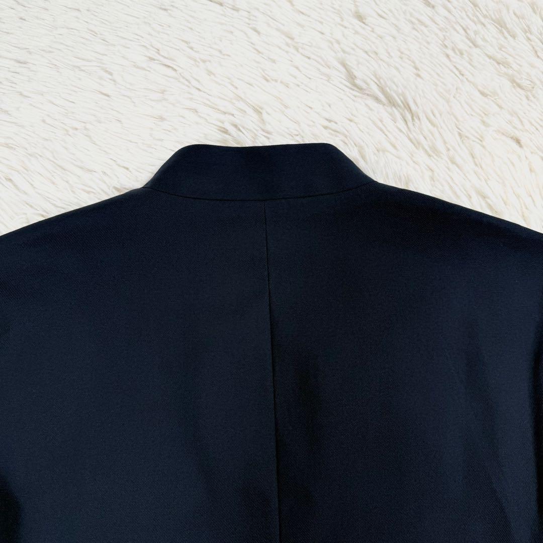 美品/近年タグ✨セオリーリュクス ノーカラージャケット パンツ スーツセット 紺