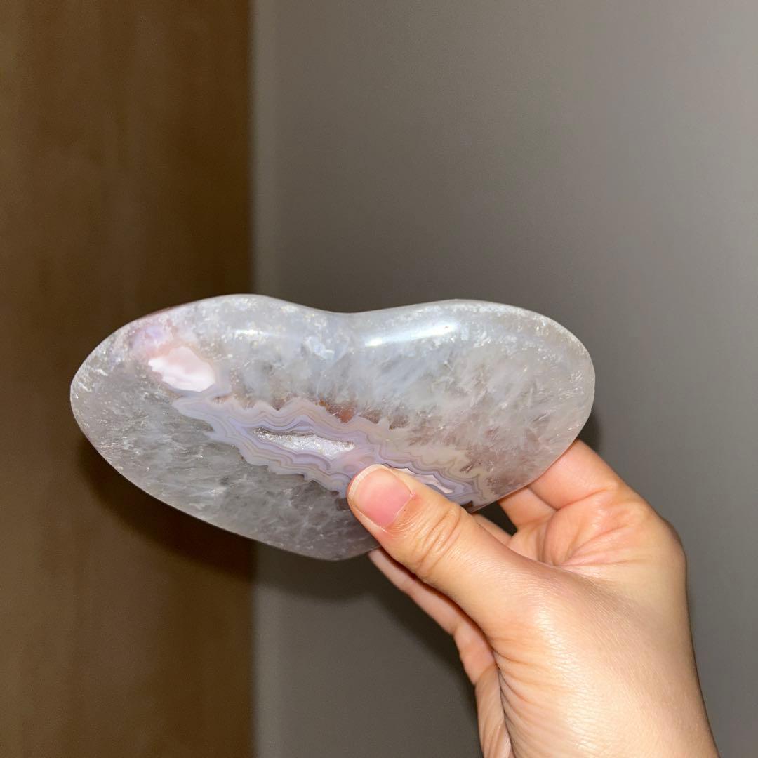 専用台座付き 瑪瑙 ハート bigサイズ