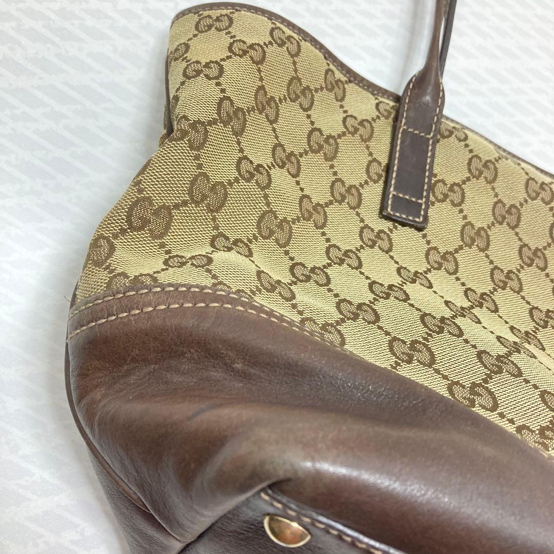 訳あり　グッチ GG インターロッキング　キャンバス　トートバッグ