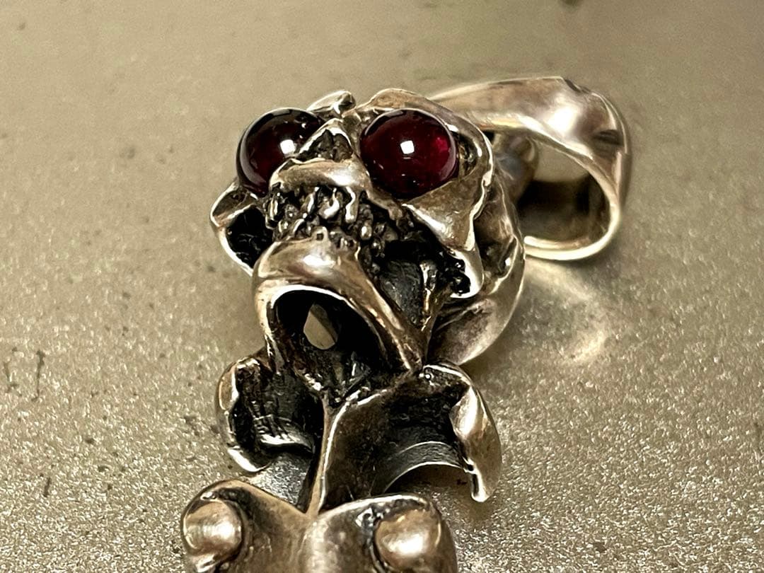 【週末限定値下げ】スカル クロー ネックレス トップ 925 A&G