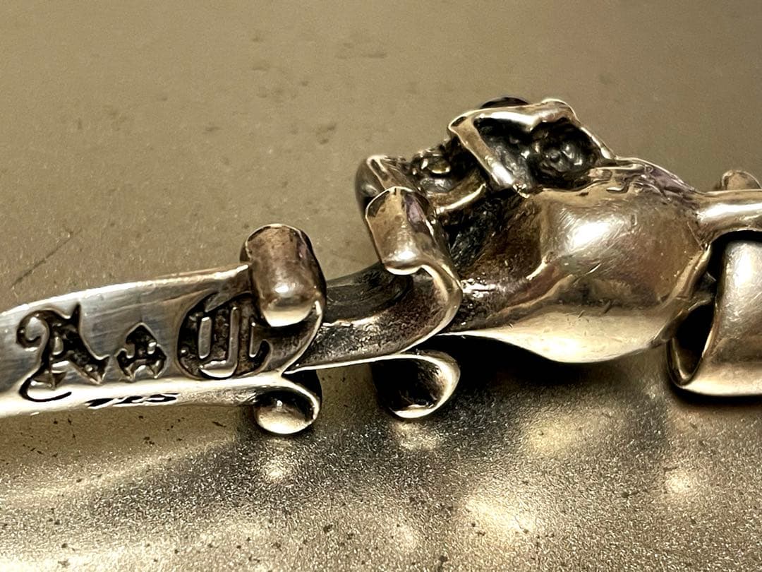 【週末限定値下げ】スカル クロー ネックレス トップ 925 A&G