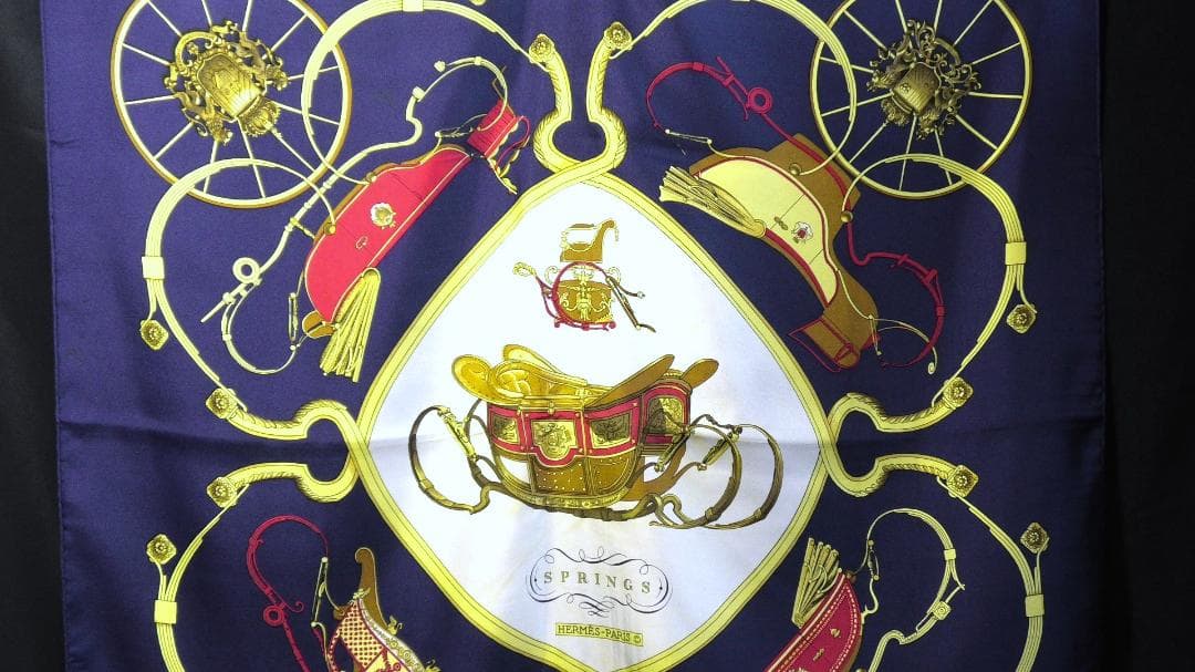 HERMES エルメス　大判スカーフ　カレ90　 D214