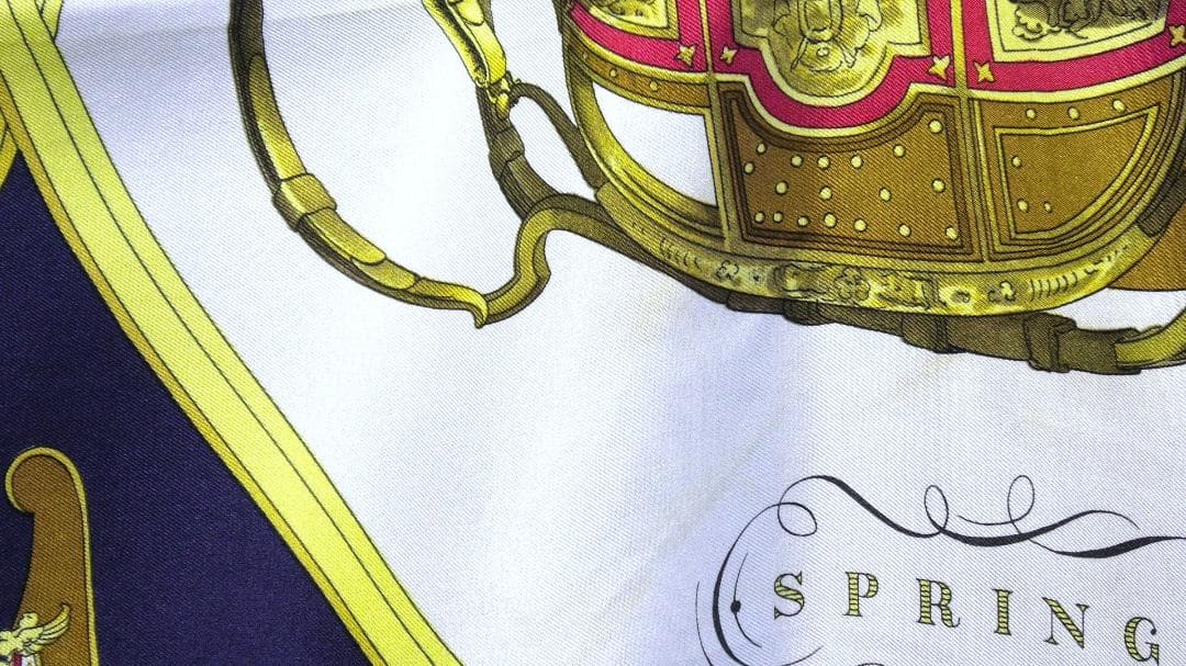 HERMES エルメス　大判スカーフ　カレ90　 D214