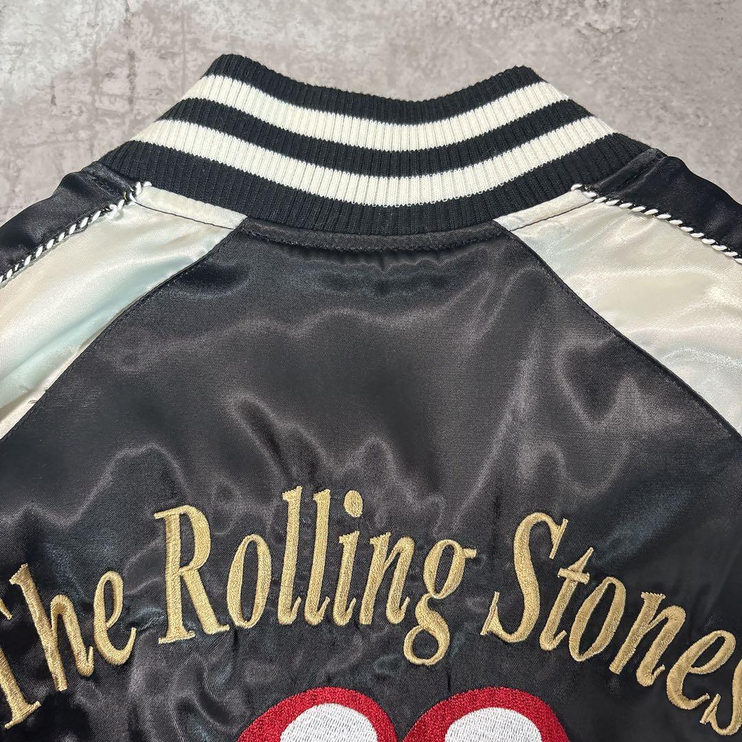 5 ジャックローズ×ローリングストーンズ 刺繍 スカジャン リバーシブル XL