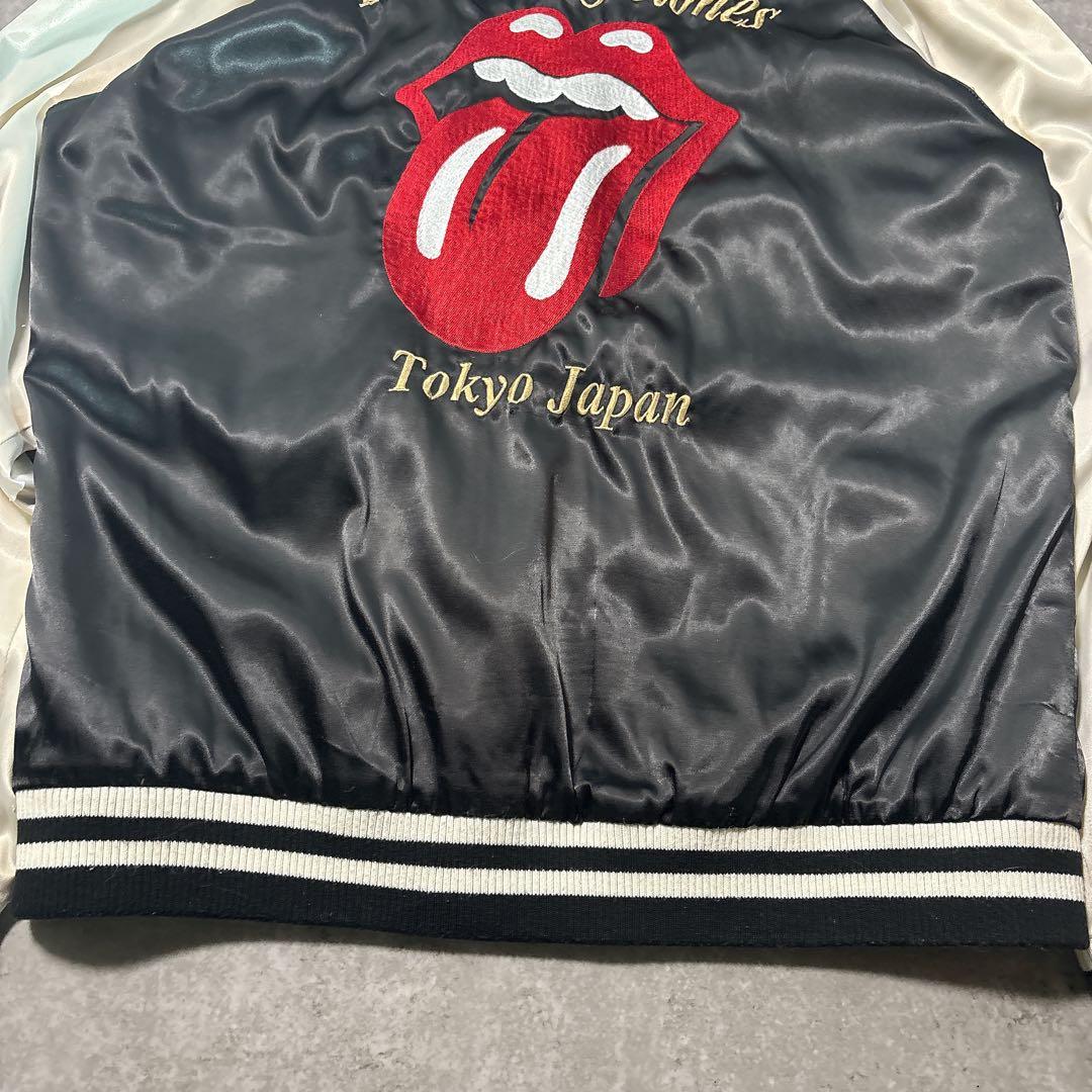 5 ジャックローズ×ローリングストーンズ 刺繍 スカジャン リバーシブル XL