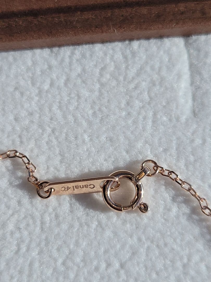 美品★Canal 4℃ K10 PGブレスレット ルビー ジルコニア