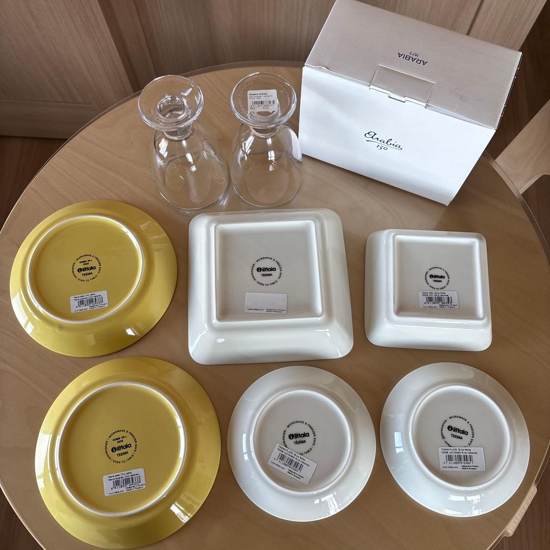 定価23000円　新品✨イッタラ　ittala プレート　アラビアグラス　セット