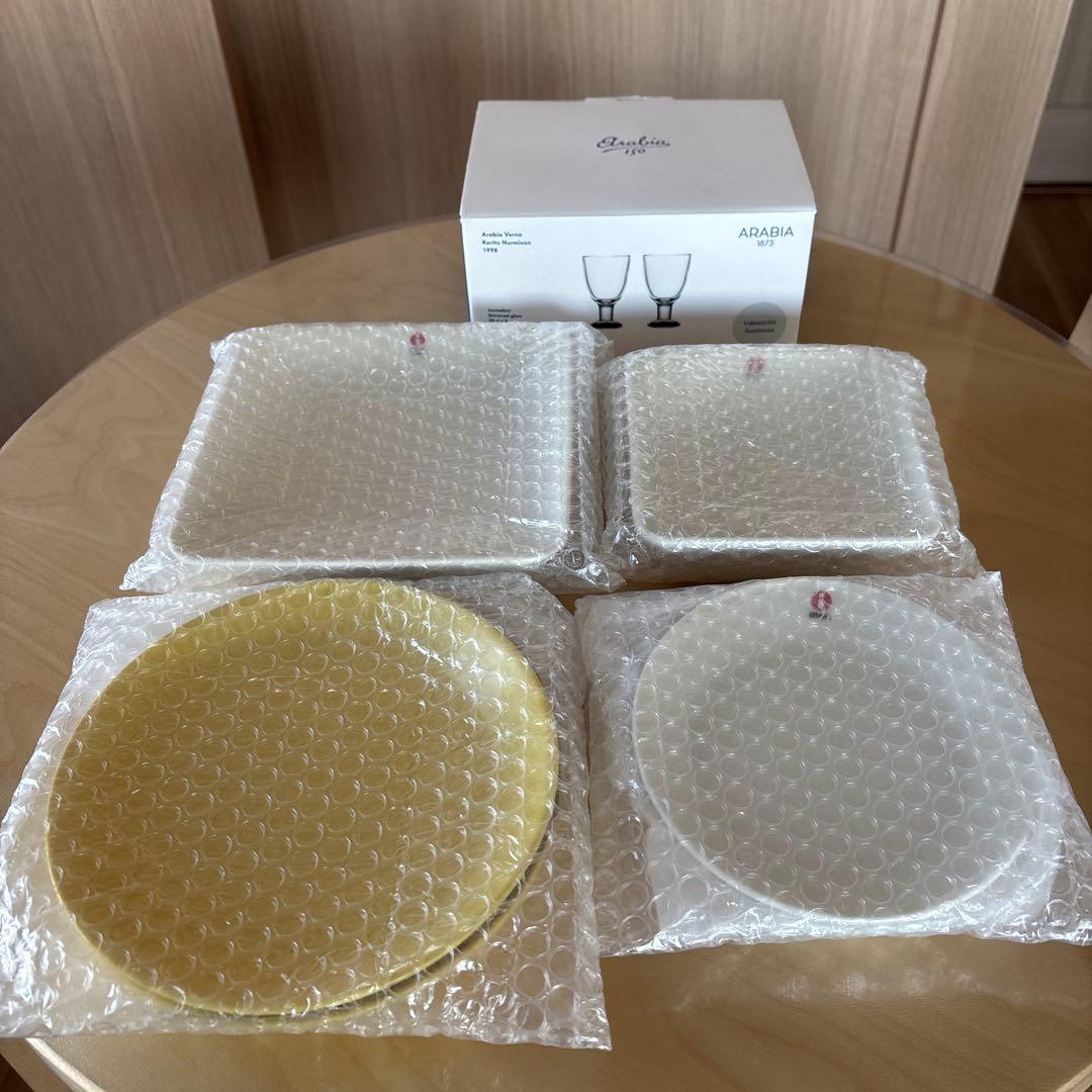 定価23000円　新品✨イッタラ　ittala プレート　アラビアグラス　セット