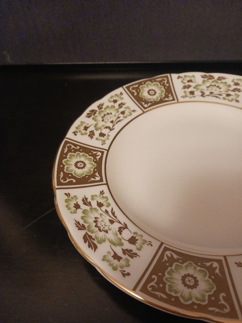 ロイヤルクラウンダービー グリーンダービーパネル ケーキプレート ③④